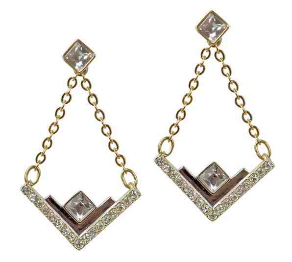 Swarovski Luxusní pozlacené náušnice 2v1 5186438 - SLEVA + 2 měsíce na vrácení zboží