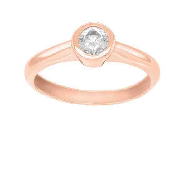 Brilio Silver Bronzový zásnubní prsten se zirkonem SR042R 54 mm + 2 měsíce na vrácení zboží