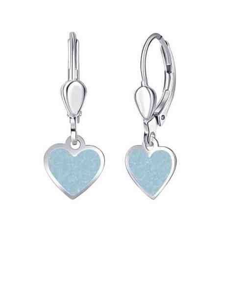 Praqia Dívčí stříbrné náušnice Modré srdce NA6488_RH + 2 měsíce na vrácení zboží