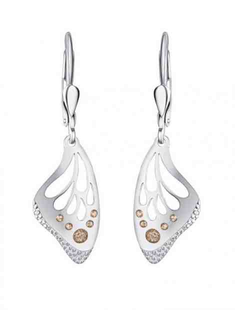 Praqia Krásné stříbrné náušnice Gold Butterfly NA6503_RH + 2 měsíce na vrácení zboží