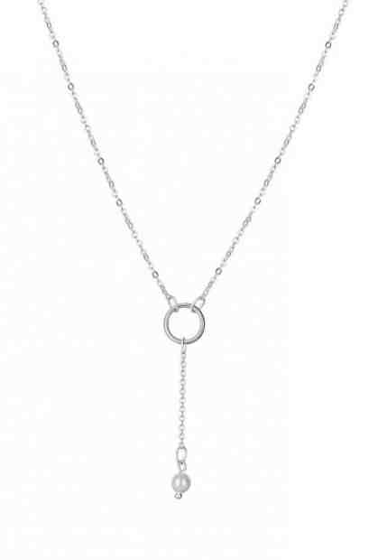 Praqia Elegantní stříbrný náhrdelník Silver pearl N6504_RH + 2 měsíce na vrácení zboží