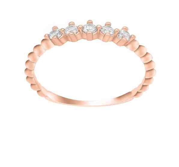 Brilio Silver Okouzlující bronzový prsten se zirkony GR122R 56 mm + 2 měsíce na vrácení zboží