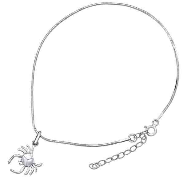 Silvego Stříbrný řetízek na nohu Rak ZT15081104VSW + 2 měsíce na vrácení zboží