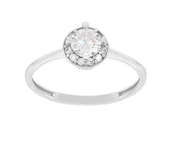 Brilio Okouzlující zásnubní prsten z bílého zlata GR003W48AU 60 mm + 2 měsíce na vrácení zboží