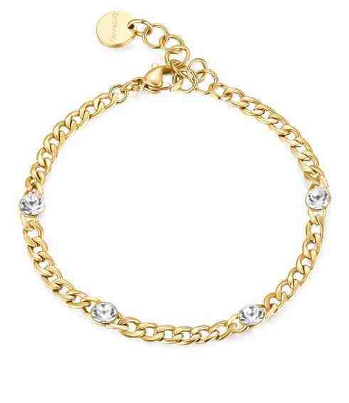 Brosway Pozlacený náramek s krystaly Symphonia BYM86 + 2 měsíce na vrácení zboží