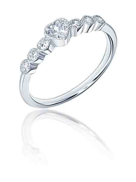 JVD Romantický stříbrný prsten se zirkony SVLR0346XF3BI 57 mm + 2 měsíce na vrácení zboží