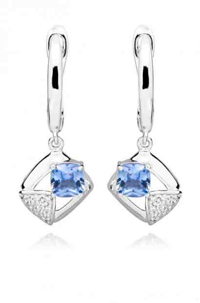 JVD Třpytivé stříbrné náušnice SVLE0323SH8M400 + 2 měsíce na vrácení zboží