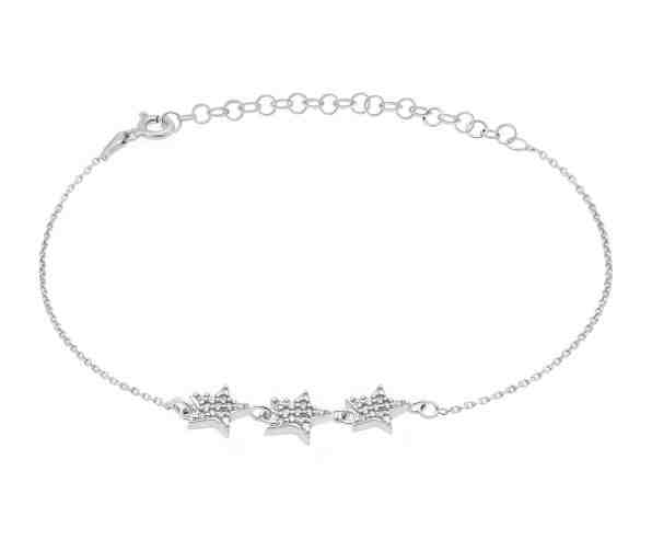 Brilio Silver Hravý stříbrný náramek s hvězdičkami BR01W + 2 měsíce na vrácení zboží