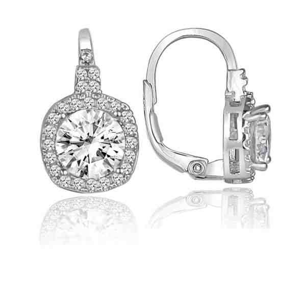 Brilio Silver Okouzlující stříbrné náušnice se zirkony LME289 + 2 měsíce na vrácení zboží