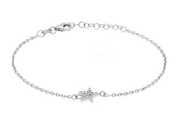 Brilio Silver Hravý stříbrný náramek s hvězdičkou BR10W + 2 měsíce na vrácení zboží