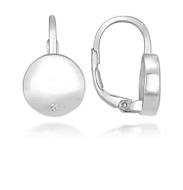 Brilio Silver Elegantní stříbrné náušnice se zirkony LME273 + 2 měsíce na vrácení zboží