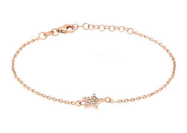 Brilio Silver Hravý bronzový náramek ze stříbra s hvězdičkou BR10R + 2 měsíce na vrácení zboží