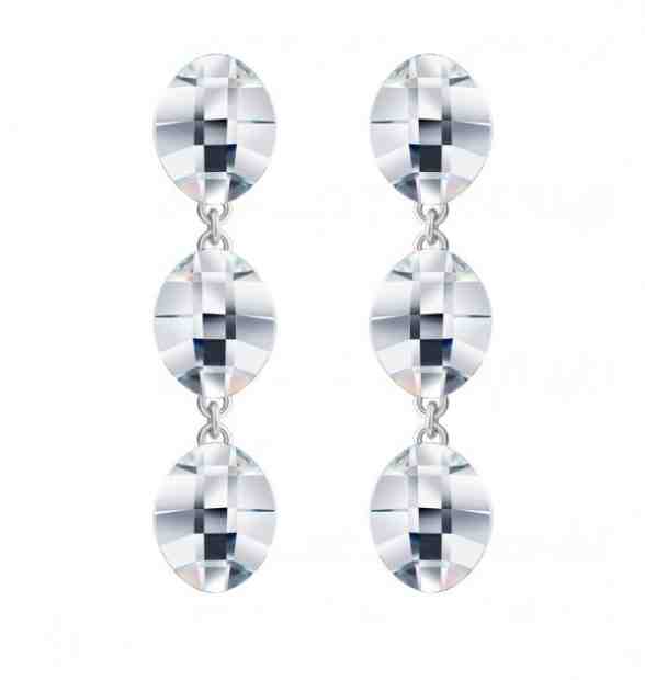 Preciosa Luxusní stříbrné náušnice Devotion s českým křišťálem Preciosa 6148 00 + 2 měsíce na vrácení zboží