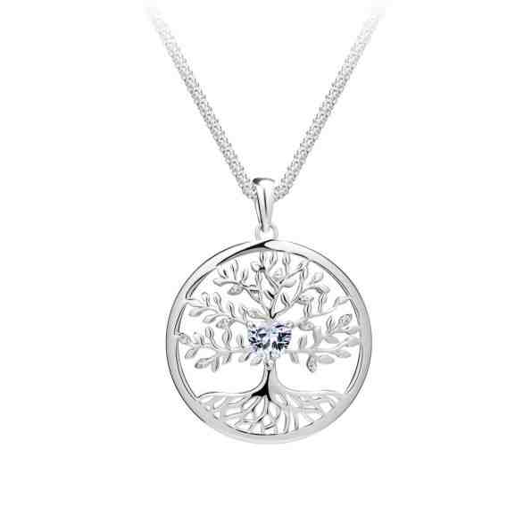 Preciosa Krásný stříbrný náhrdelník Strom života Sparkling Tree of Life 5329 00 (řetízek, přívěsek) + 2 měsíce na vrácení zboží