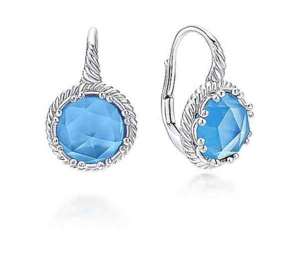 JVD Půvabné stříbrné náušnice s modrými zirkony SVLE0972XH2M200 + 2 měsíce na vrácení zboží