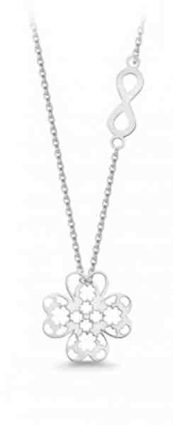 JVD Stylový stříbrný náhrdelník s přívěsky SVLN0197SH20042 + 2 měsíce na vrácení zboží