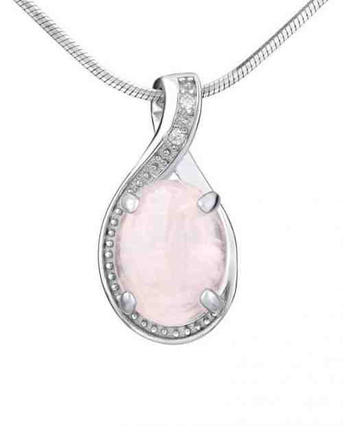 Silvego Stříbrný přívěsek s přírodním růženínem JST14810RU + 2 měsíce na vrácení zboží