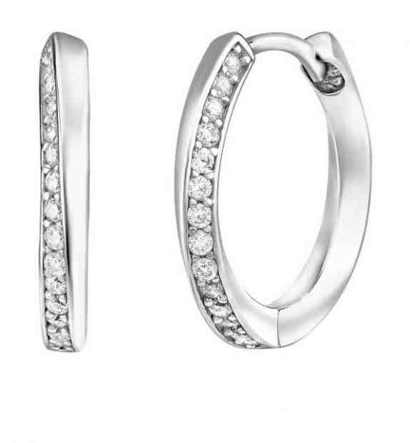 Silvego Okouzlující kruhové náušnice se zirkony Eleanor QRE148 + 2 měsíce na vrácení zboží