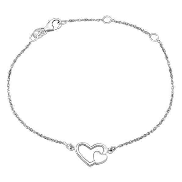 Silvego Něžný stříbrný řetízek na ruku se Srdíčky ZTJ3J72001 + 2 měsíce na vrácení zboží