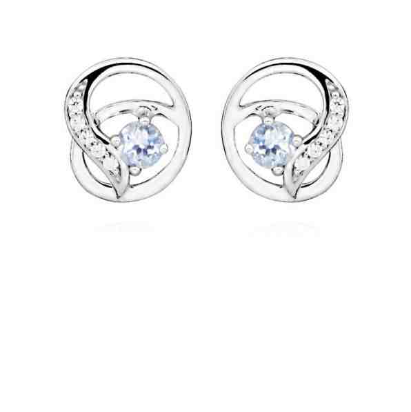 MOISS Půvabné stříbrné náušnice s topazem EG000120 + 2 měsíce na vrácení zboží