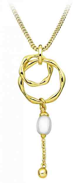 MOISS Luxusní pozlacený přívěsek s perlou PP000121 + 2 měsíce na vrácení zboží