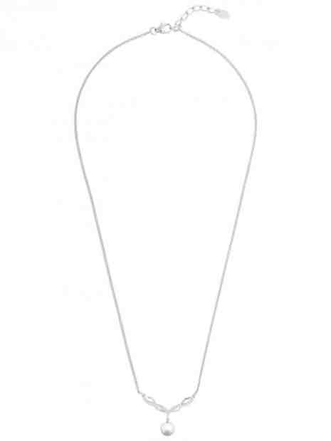 MOISS Nádherný stříbrný náhrdelník s perlami a zirkony NP000058 + 2 měsíce na vrácení zboží