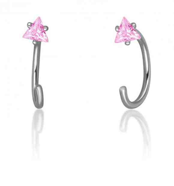 JVD Něžné stříbrné náušnice kruhy se zirkony SVLE0362SH2R200 + 2 měsíce na vrácení zboží