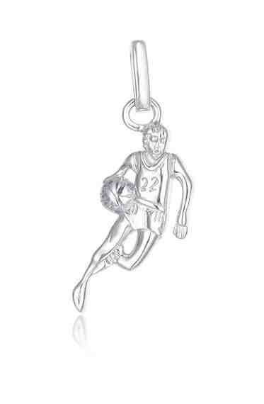JVD Hravý stříbrný přívěsek basketbalista SVLP0684XH2HA00 + 2 měsíce na vrácení zboží