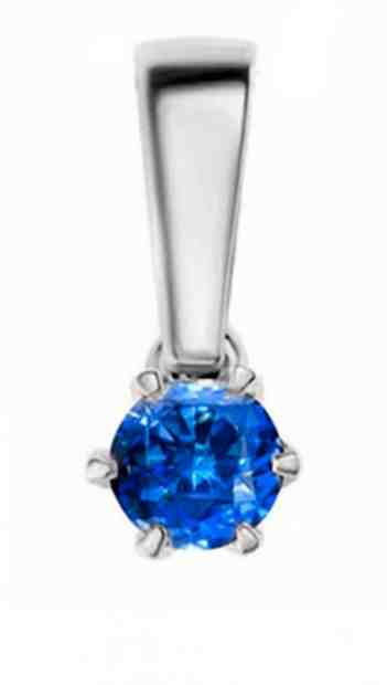 JVD Stříbrný přívěsek s modrým zirkonem SVLP0685XH2M100 + 2 měsíce na vrácení zboží