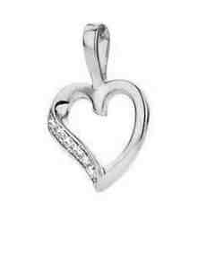JVD Něžný stříbrný přívěsek Srdce se zirkony SVLP0690XH2BI00 + 2 měsíce na vrácení zboží