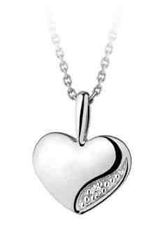 JVD Půvabný stříbrný přívěsek Srdce se zirkony SVLP0694XH2BI00 + 2 měsíce na vrácení zboží