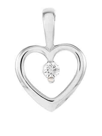 JVD Stříbrný přívěsek srdíčko SVLP0697XH2BI00 + 2 měsíce na vrácení zboží