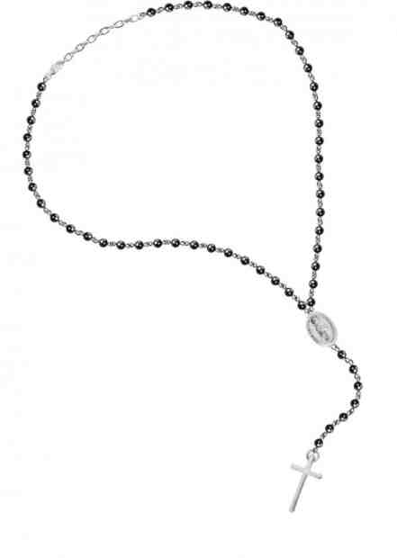 Sector Stylový ocelový náhrdelník s onyxem Spirit SZQ22 + 2 měsíce na vrácení zboží