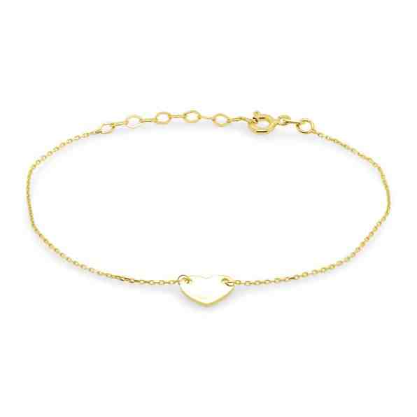 Brilio Okouzlující náramek ze žlutého zlata se srdíčkem BRA014AUY + 2 měsíce na vrácení zboží