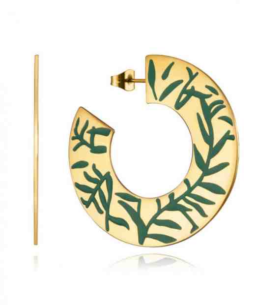 Viceroy Výrazné pozlacené náušnice kruhy Chic 75272E01012 + 2 měsíce na vrácení zboží