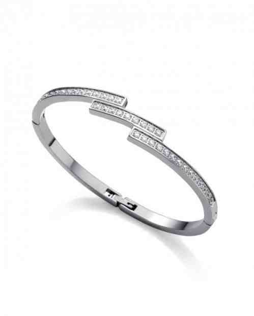 Viceroy Luxusní pevný náramek se zirkony Chic 15118P01000 + 2 měsíce na vrácení zboží