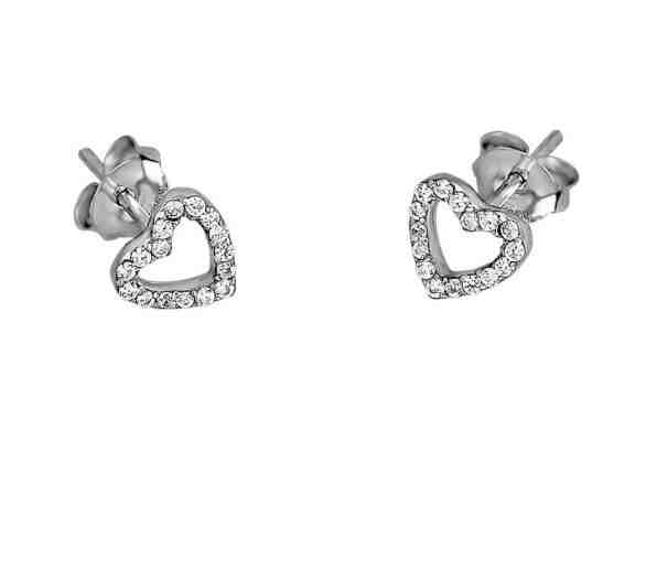 Lotus Silver Romantické stříbrné náušnice se srdíčky LP1516-4/1 + 2 měsíce na vrácení zboží