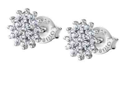 Lotus Silver Stříbrné náušnice se zirkony Kytičky LP3081-4/1 + 2 měsíce na vrácení zboží