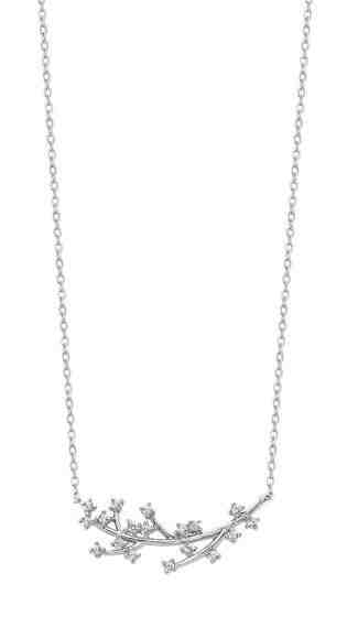 Lotus Silver Třpytivý stříbrný náhrdelník s čirými zirkony LP3089-1/1 + 2 měsíce na vrácení zboží