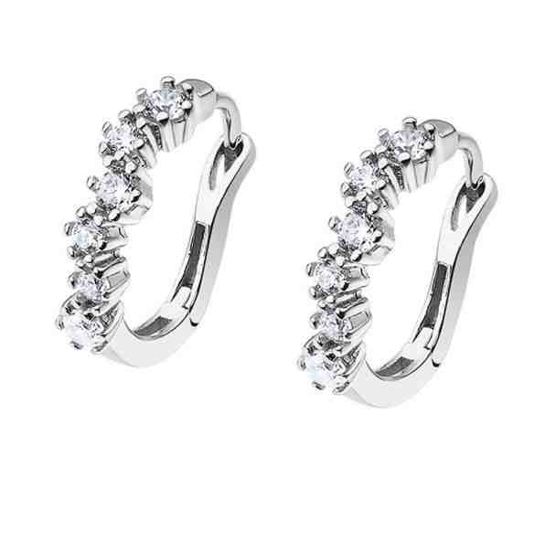 Lotus Silver Stříbrné kruhové náušnice se zirkony LP3099-4/1 + 2 měsíce na vrácení zboží