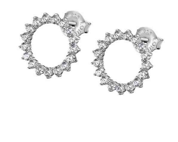 Lotus Silver Něžné stříbrné náušnice se zirkony ve tvaru slunce LP3112-4/1 + 2 měsíce na vrácení zboží