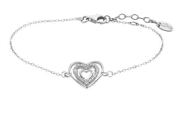 Lotus Silver Romantický stříbrný náramek se zirkony LP3143-2/1 + 2 měsíce na vrácení zboží