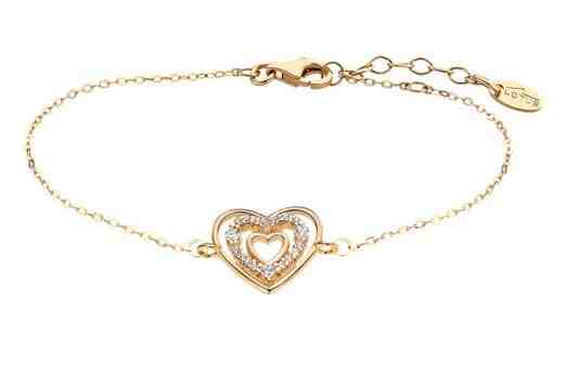 Lotus Silver Romantický pozlacený náramek se zirkony LP3143-2/2 + 2 měsíce na vrácení zboží