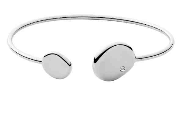 Skagen Pevný ocelový náramek s čirým krystalem Kariana SKJ1455040 + 2 měsíce na vrácení zboží