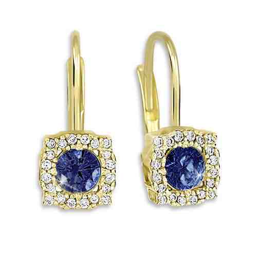 Brilio Čtvercové visací náušnice ze zlata 239 001 00976 0000600 + 2 měsíce na vrácení zboží