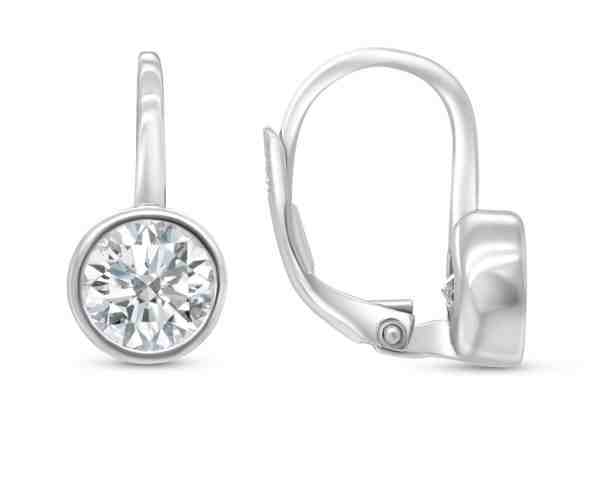 Brilio Silver Elegantní stříbrné náušnice se zirkony EA17 + 2 měsíce na vrácení zboží