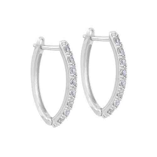 Brilio Okouzlující náušnice z bílého zlata s čirými krystaly 239 001 01107 07 + 2 měsíce na vrácení zboží