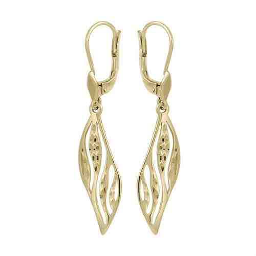 Brilio Třpytivé náušnice ze žlutého zlata s čirými krystaly 231 001 00625 + 2 měsíce na vrácení zboží