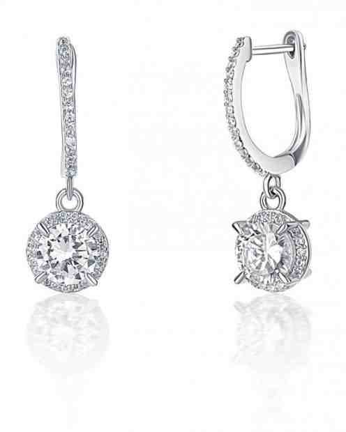 JVD Krásné stříbrné náušnice s čirými zirkony SVLE0402SH2BI00 + 2 měsíce na vrácení zboží