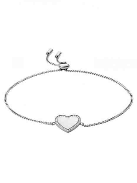 Fossil Romantický ocelový náramek se zirkony Vintage Iconic JF03640040 + 2 měsíce na vrácení zboží